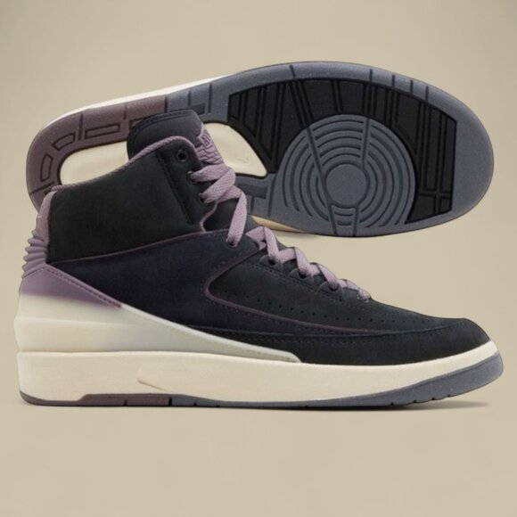 Womens Air Jordan 2 Retro 'Off Noir Mauve' Basketball Shoes DX4400 005 NEW - Picture 1 of 7
